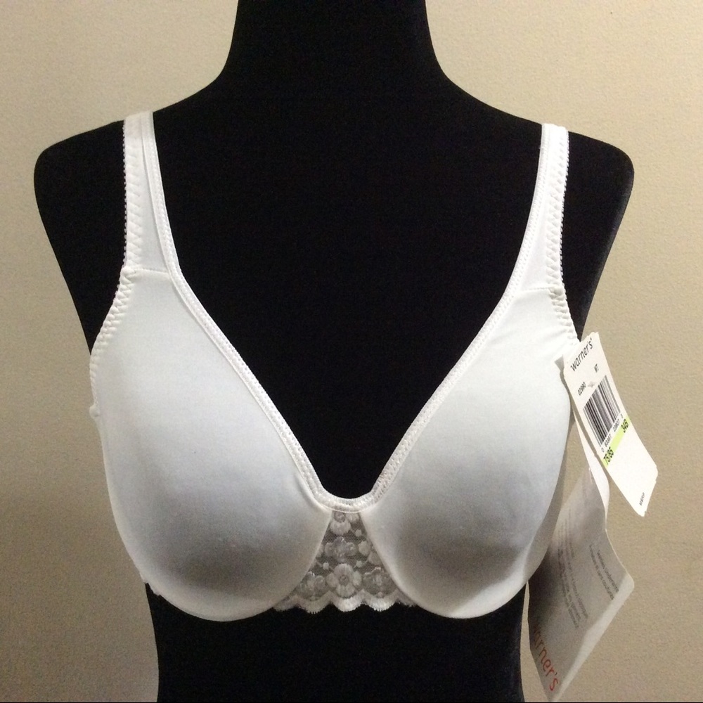 NWT Warner’s Microsationals seamless lace bra